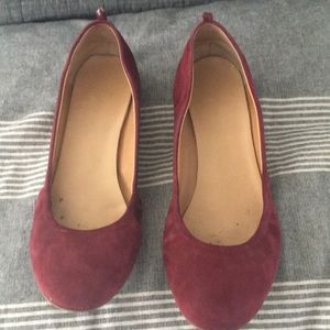 JCrew Burgundy flats